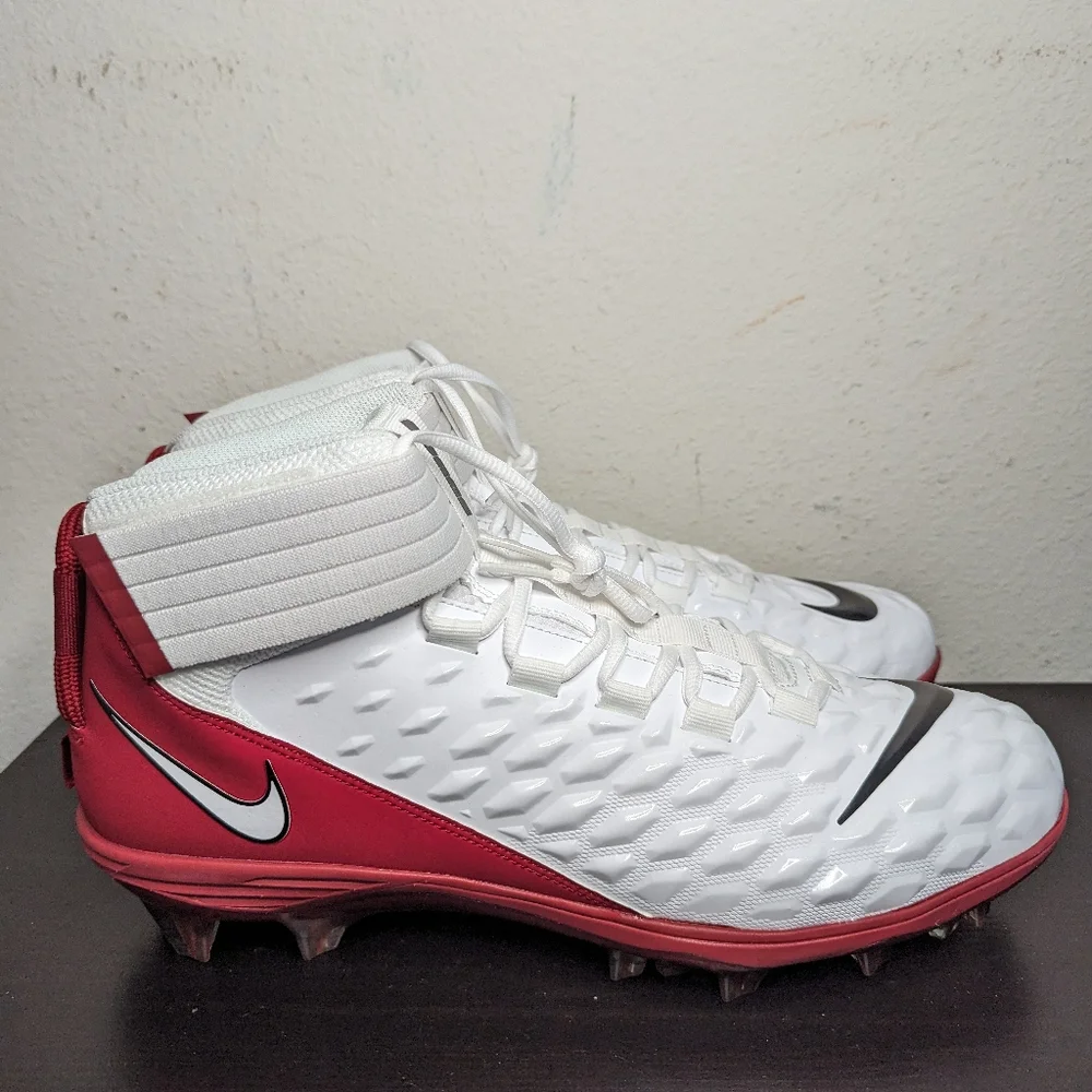 Nike Mens Size 14 Force Savage Pro 2 PE Ohio State Football Cleats BV3969-103 - Picture 5 of 8